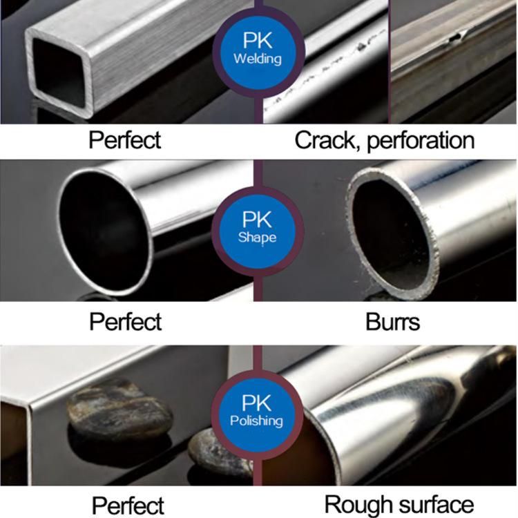 6m 2mm 6 3 Inch Ss Stainless Steel Pipe Used 304 316 201 202 430 410 316L 304L Seamless/ Welded Round Tube