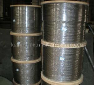 AISI 304; Not Magnetic Stainless Steel Wire Rope-6x19+PP-5.5mm