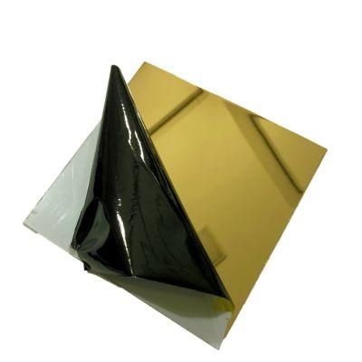Coated Mirror Finish 304 316 Stainless Steel Plate for Elevator Decoration
