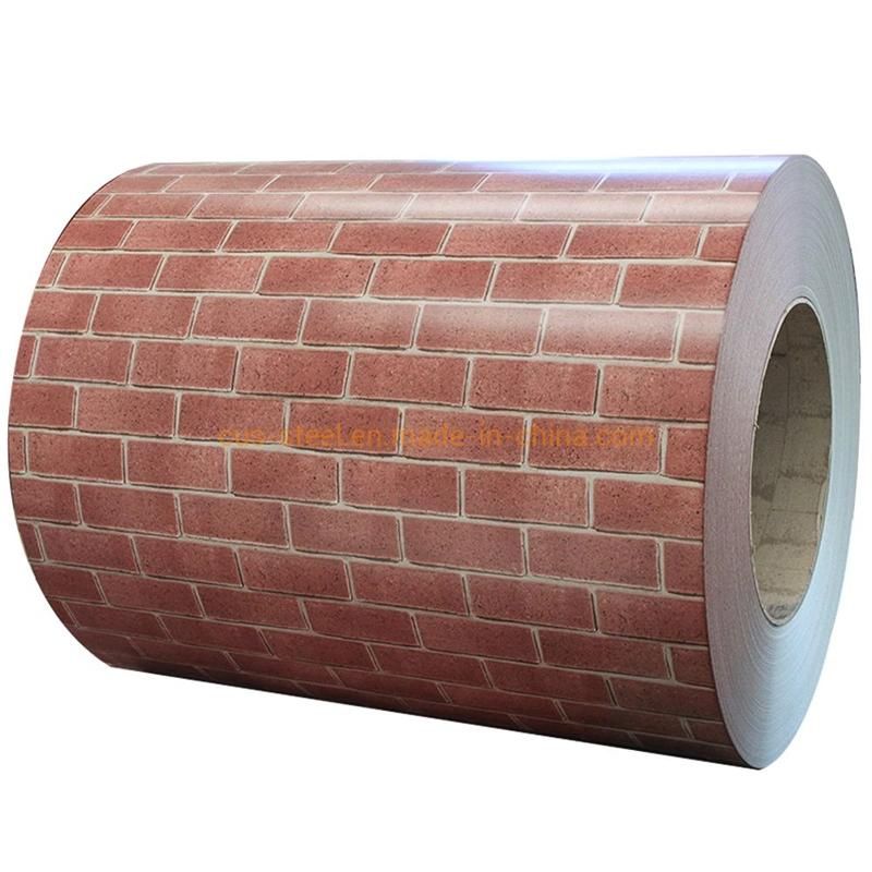 Brick Pattern Printed PPGL PPGI Roll Aluzinc Coated Steel Coil