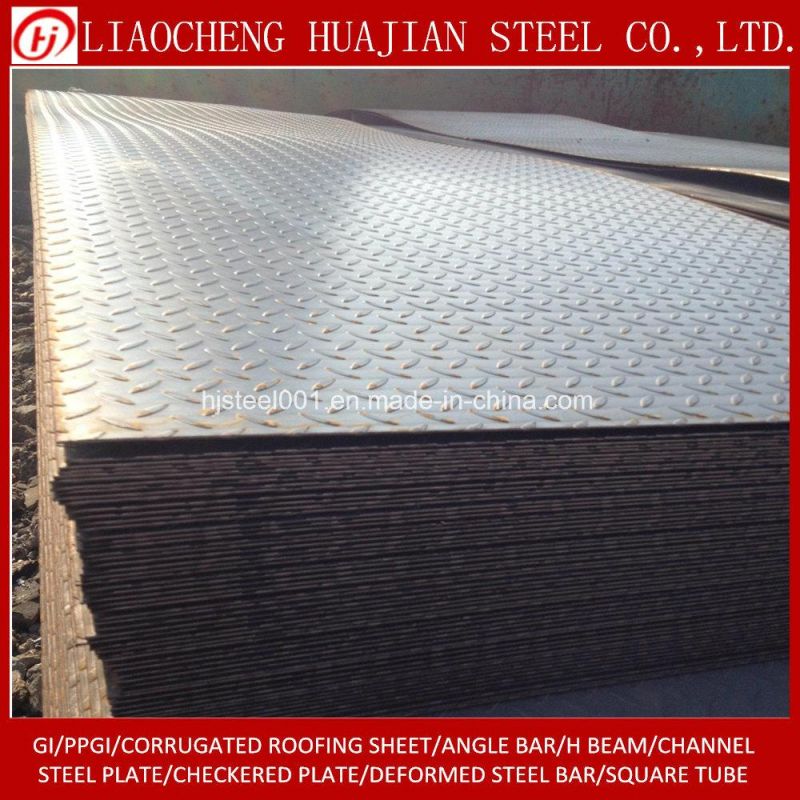 Ss400 A36 Hot Rolled Chequered Plate Ms Checkered Plate