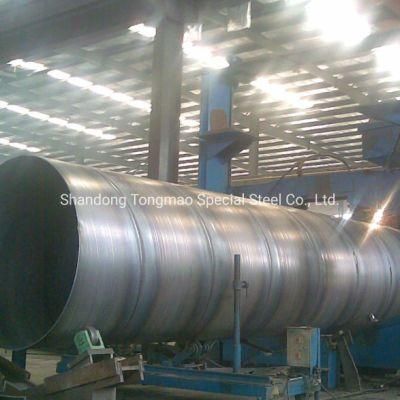 S355jr Carbon Steel Round SSAW Spiral Welded Pipe