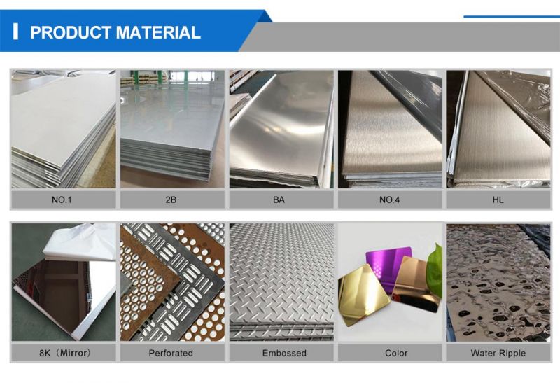 316L Mirror Polished 2b Surface 2mm Stainless Steel Perforated Metal Screen Sheet
