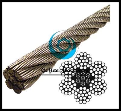 0.2-52mm Diameter Stainless Steel 6*19 Iwrc Wire Rope