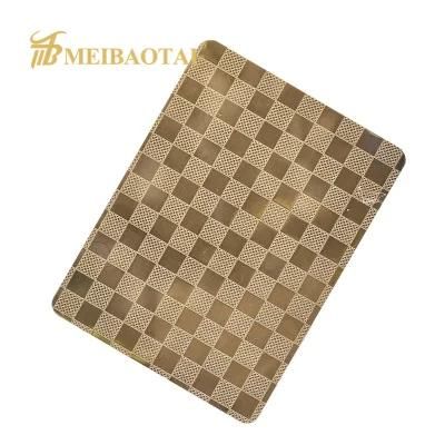 Factory Prices Hot Sales 1219X2438mm 0.65mm Wall Plate Pattern Embossed Design Plate Decoration Plate 201 Stainless Steel Plate