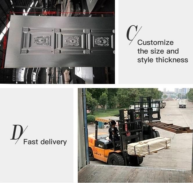 Sheet Metal Door Design Embossed Door Panel Steel Door Skin