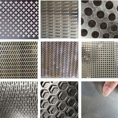 316 304 1.0mm Stainless Steel Perforated Sheet Punched Steel Plates with Round Hole