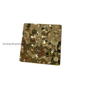 201 304 316 430 Green Golden Blue Brown Brushed No. 4 Water Ripple Stainless Steel Sheet