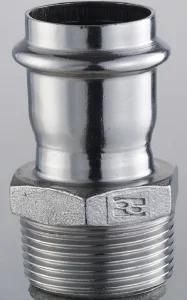 Dn15*1/2, Od16mm SUS304 GB Male Straight Coupling (Adapter)