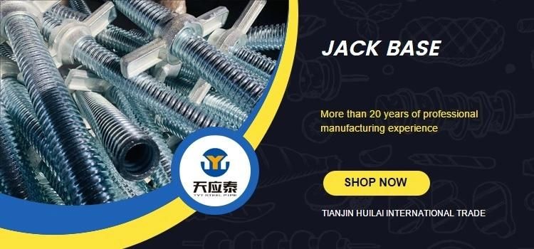 Adjustable Height for The Scaffolding Frame and Shoring Props Screw Jack Base