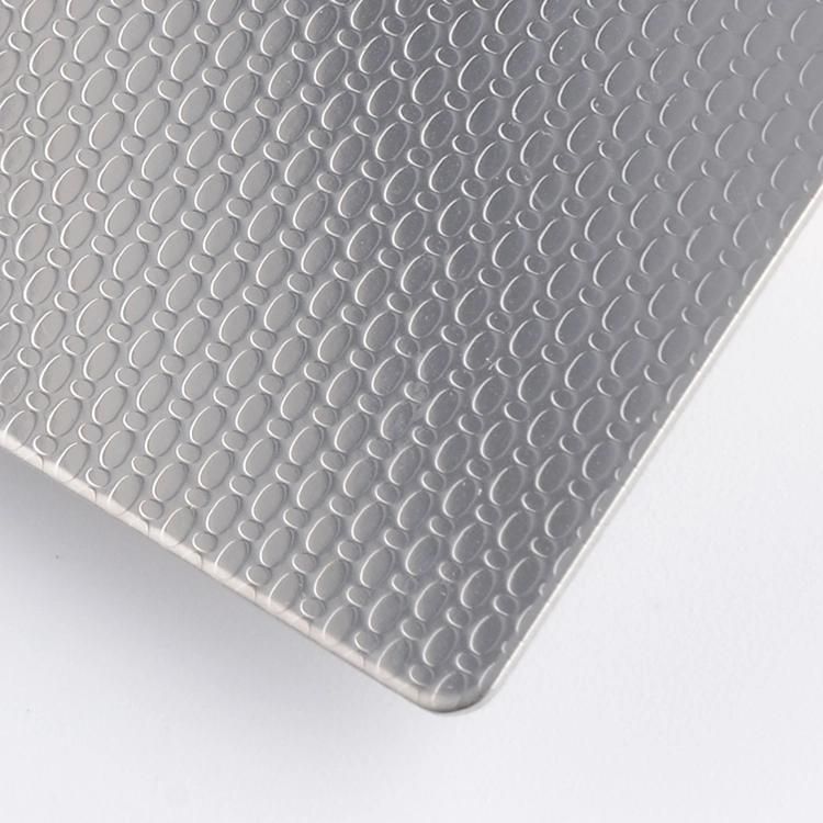 Wholesale Diamond Embossed Textured Stainless Steel Sheet From Foshan