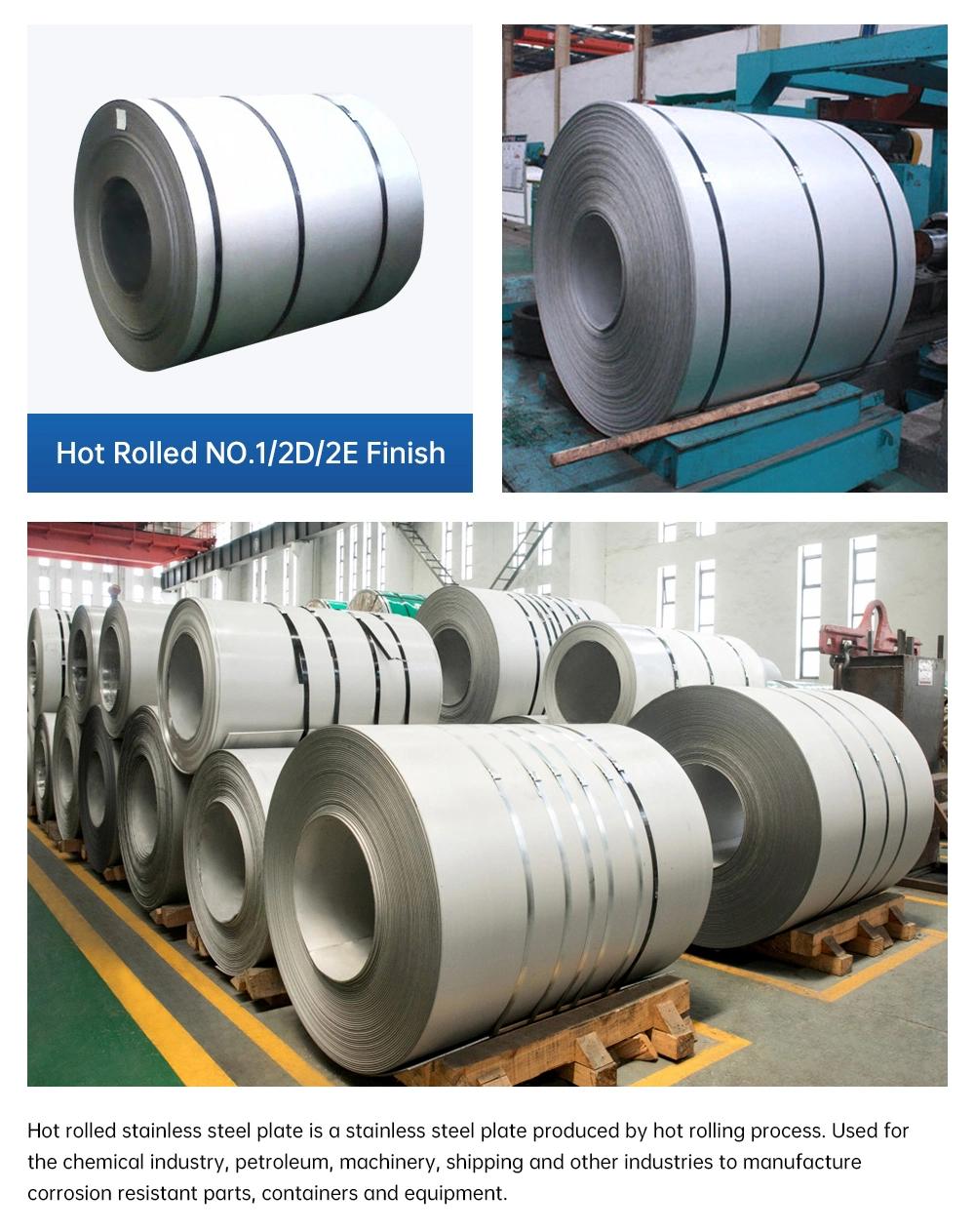Steel Coil Cold Rolled Stainless Steel Coil 201 304 316L 430 1.0mm Thick Half Hard Stainless Steel Strip Coils Metal Plate Roll