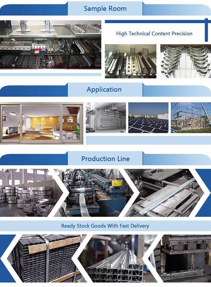 Customized Stainless Steel Factory Price Galvanized Unistrut C Channel