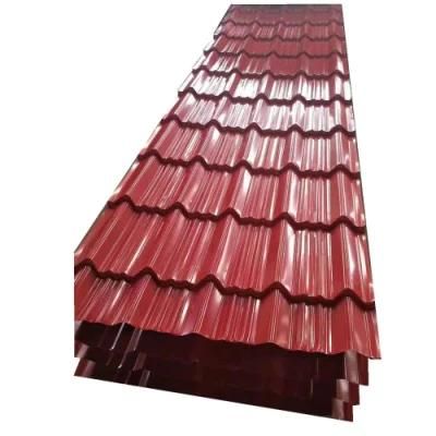 Coloured Corrugated Roofing Sheet Color Steel Green/Red/White/Blue Prepainted Corrugated Sheet Price