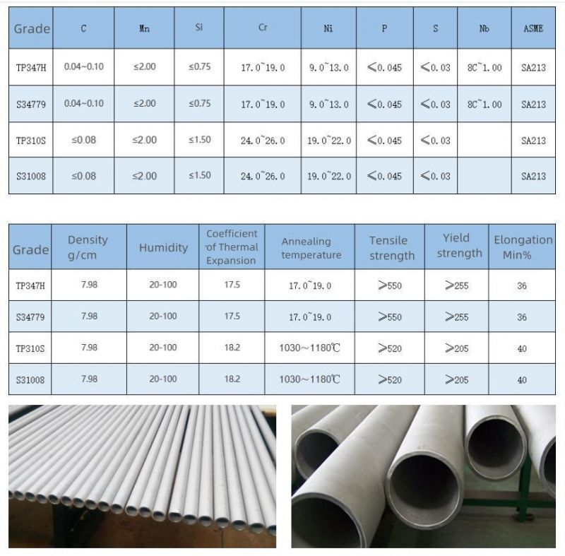 Stainless Steel Seamless Pipe Austenitic Stainless Steel ASME American Standard