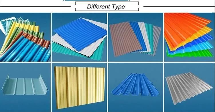 Dx51d SGCC Corrugated Steel Roofing Sheet Zinc Coating Color Corrugated Galvanized Iron Steel Roofing Sheet