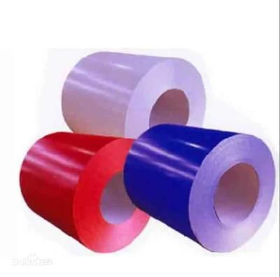 60g Zinc Coating JIS BS GB ASTM DIN Red Ral Color 0.6mm Corrosion Resistance Color Coated Coil for Buildings