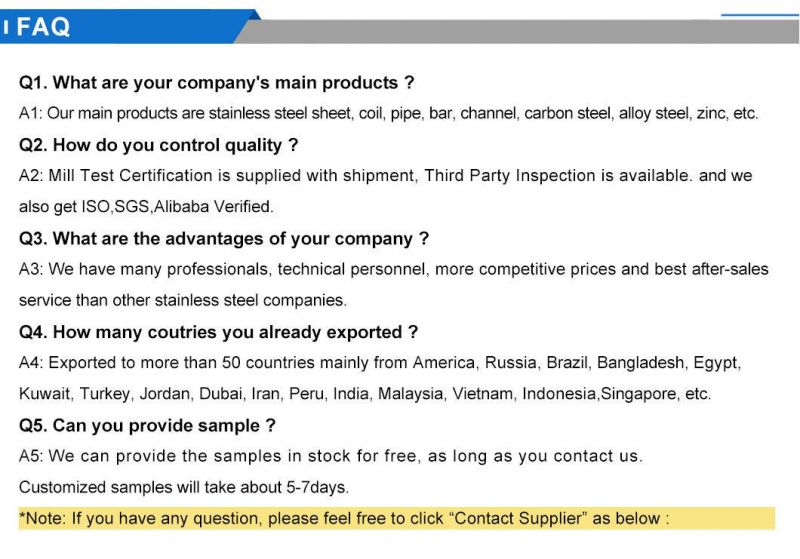 Free Sample ASTM AISI Stainless Steel Wire Coils