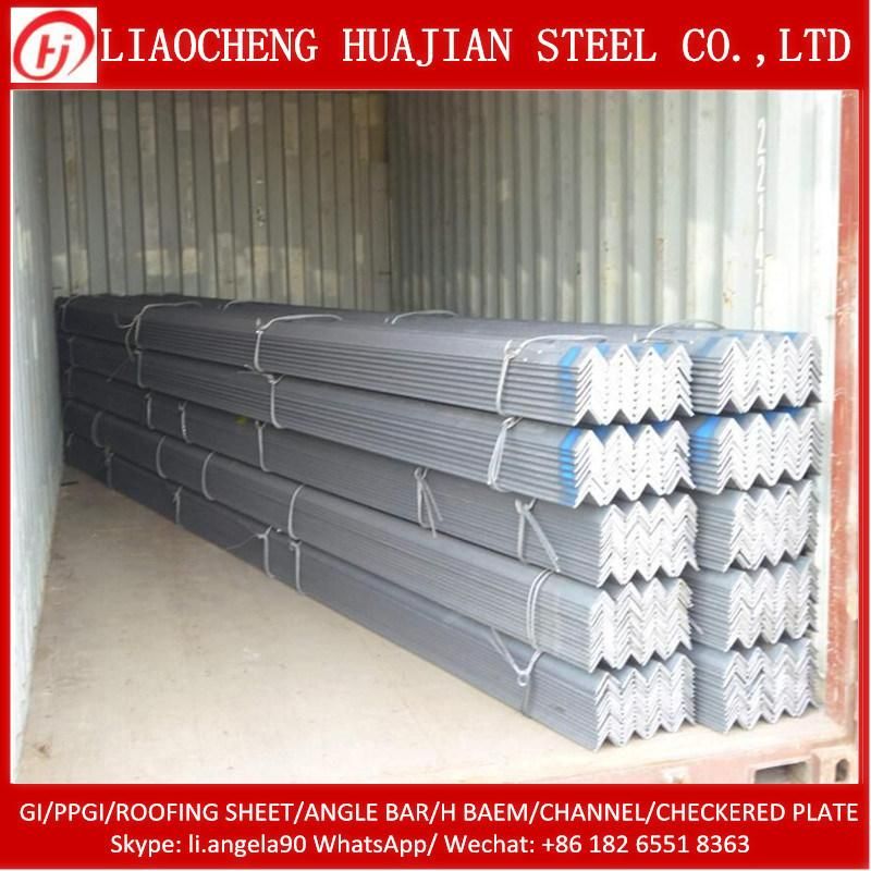 Ss400 S235jr L Shaped Galvanized Equal Unequal Iron Ms Steel Angle