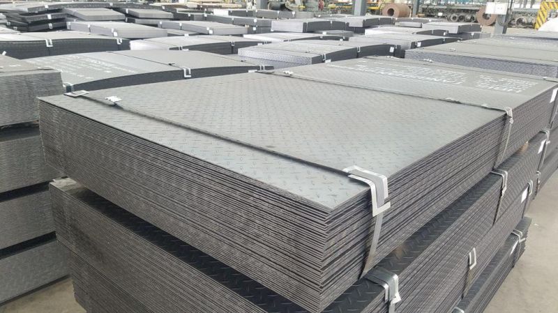 Mild Steel Plate Checkered Floor Plate Diamond Pattern Steel Sheet for Floor Use