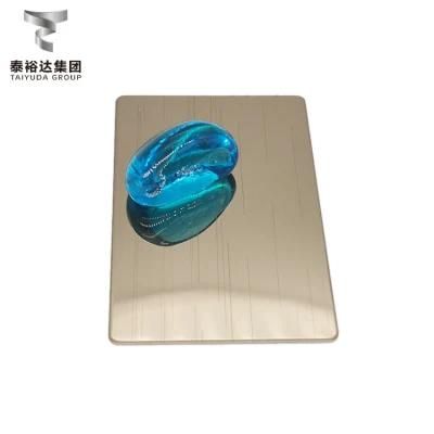 Best Standard Cold Rolled AISI 316 A240 A480 A554 A276 No. 1 2b Ba No. 4 8K Champagne Hairline Hl Stainless Steel Sheet