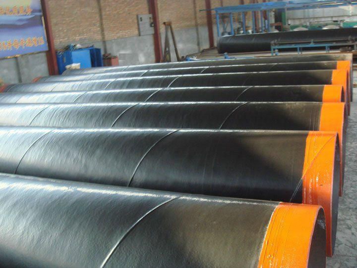 3PE Coated Anticorrosion Underground Sewerage Spiral Steel Pipe