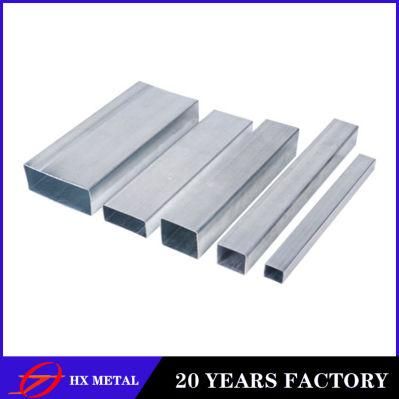 Hot Dipped Galvanized Rectangular Section Cold Rolled Material Mild Steel Pipe for Construction