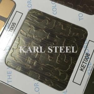 High Quality 410 Stainless Steel Color Ket008 Etched Sheet
