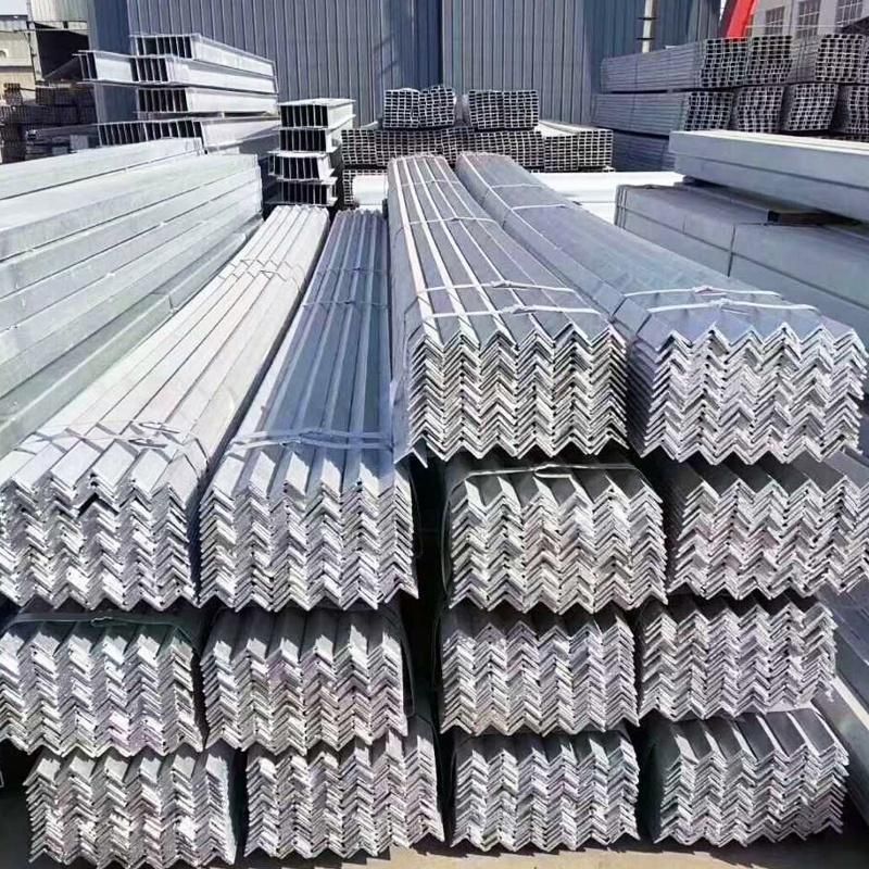 Standard Sizes and Thickness Galvanized Hot DIP Galvanised Steel Angle Iron Bar Price