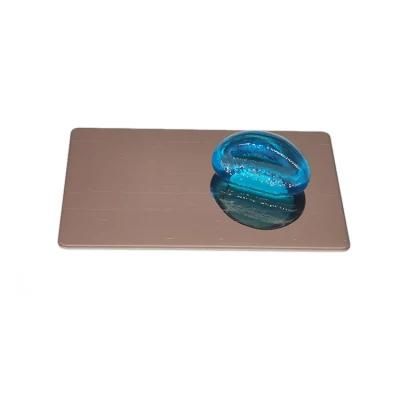 DIN TUV BV Ti-Brown Titanium 2b Ba Vibration Decoration 4X8 Inox Austenitic Stainless Steel Sheet