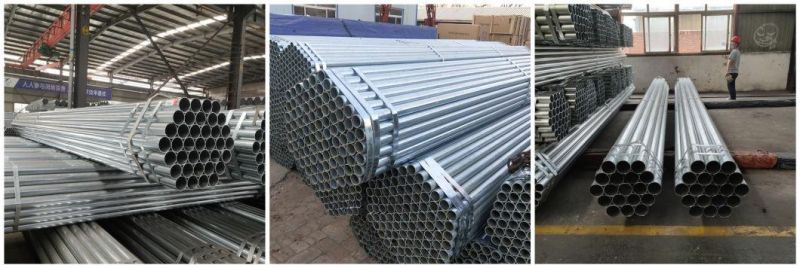 Hot Dipped Gi Pipe ASTM A36 A53 A106 DN40 1.5 Inch 2 Inch 4 Inch Galvanized Steel Pipe Price Per Meter Galvanized Round Pipe for Greenhouse 6 Meter Length