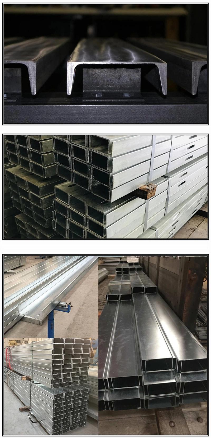 Hot Dipped Galvanized Steel C U Channel Gi Strut Slotted Channel Perforated