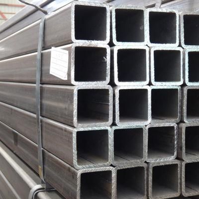 Ms ERW Welded Ms Pipe Hot Rolled Black Carbon Square Rectangular Hollow Section Threaded Steel Pipe Tube China Factory