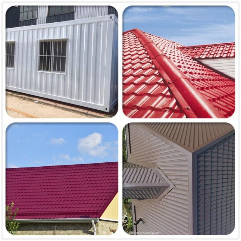 Metal Building Materials Tin Roof Mixed Colorful Stone Coated Steel Roofing Tiles