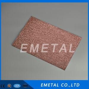 Inox Cold Rolled 304 430 201 Mirror Etched Pattern Finish Stainless Steel Sheet