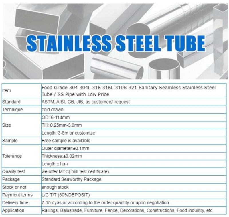 High Pressure Sch40 Stainless Steel Pipe Price Bright Annealed Ss 316 Heavy Pipe Seamless Tube Tube