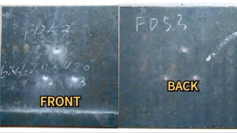 Sf500 Bullet Proof Steel Plates Hardened Armor Sheet for Police/Military/Self Protection