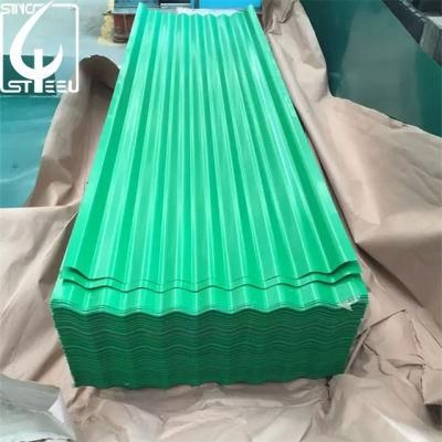 PPGI Building Material Color Coated Metal Roof Galvanized Prepainted Corrugated Steel Roofing Sheet in Ghana
