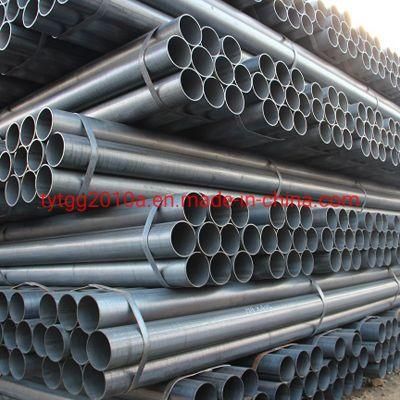 ERW Black Steel Pipe Welded Round Steel Tube Construction Material