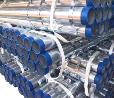 Pre Galvanized Steel Pipe 1.5 Inch 2 Inch ASTM A53 BS 1387 Ms Pipe Hot DIP Galvanized Steel Tube Gi Pipe Price