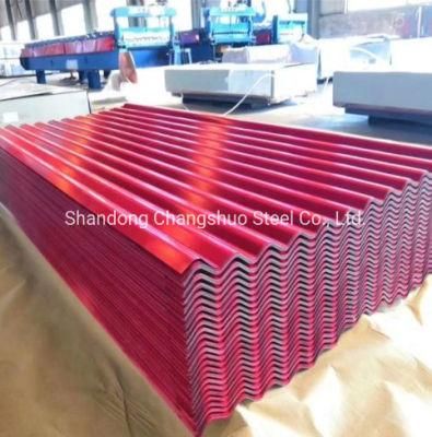 Color Coated 28 Gauge Corrugated Steel Sheet in Stock PPGI Galvanized Roofing Sheets Supplier Building Material