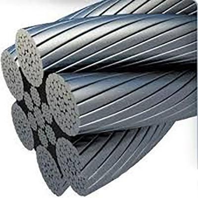 China Supplier Galvanized Steel Wire Rope Cable 6X37 Iwrc 6mm 10mm 20mm