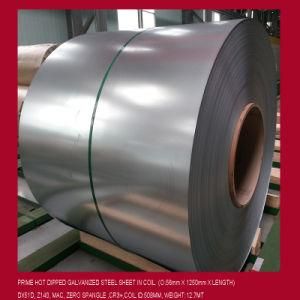 0.57X1250mm, Dx51d, Z140, Hot Dipped Galvanized Steel Coil