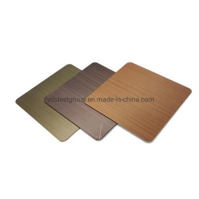 Embossed Decorative Color Coated Stainless Steel Sheet High Quality