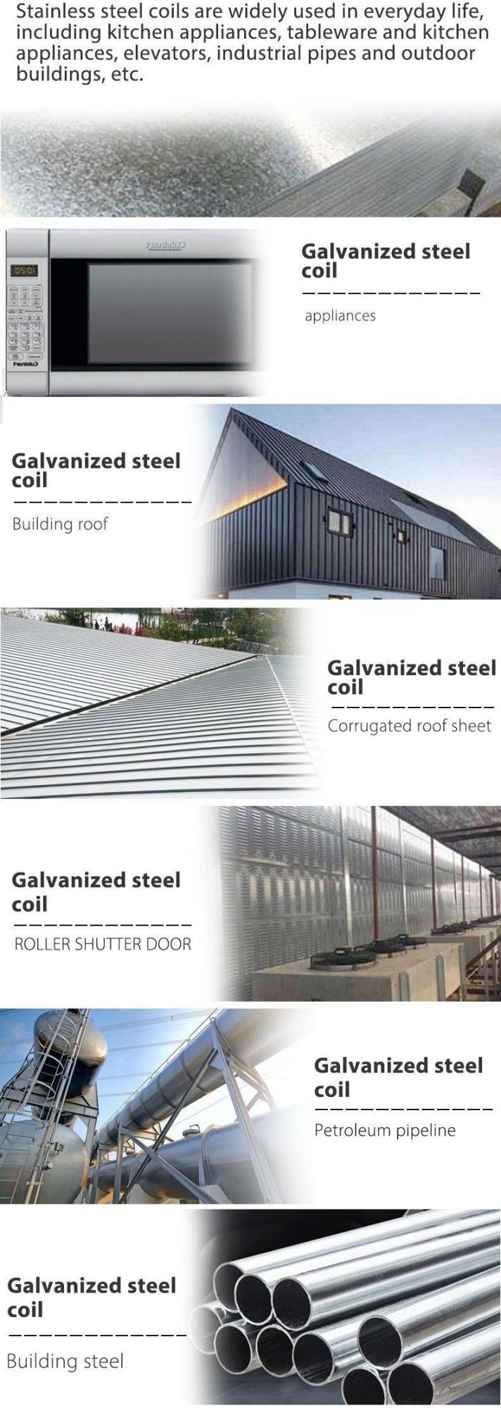 Dx51 Zinc Coated Cold Rolled Hot Dipped Galvanized Steel Sheet