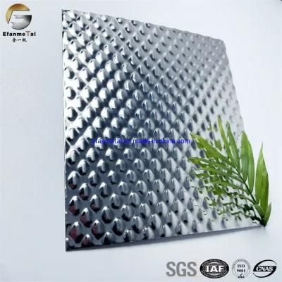 Ef287 Original Factory Sample Free Kitchenware Panel 304 Grey Mirror Middle Grain Embossing Stainless Steel Sheets
