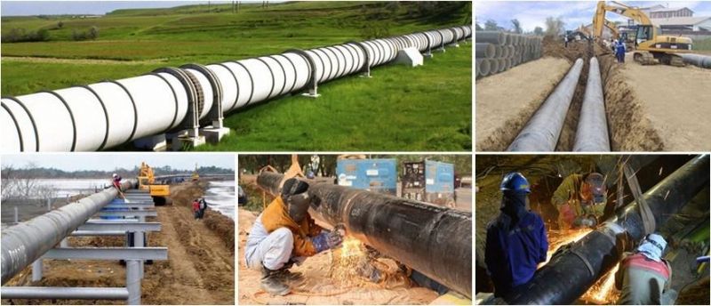 API 5L X42 X52 X56 X60 SSAW Anti-Corrosion Carbon Welded Round Steel Spiral Pipeline Sch 40 Rew Carbon Seam Steel Pipe