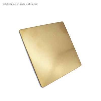 Taiyuda2 Group 500 to 800mm Vibration Gold-Color Coating Vibration Decoration 4X8 Inox Austenitic Stainless Steel Sheets