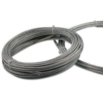China 7*7 Coated Galvanized Steel Wire Rope 5mm