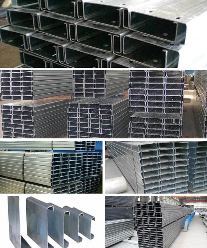 Factory Supplier Galvanized Steel C Channel, C Purlin Steel Price